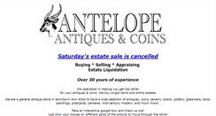 Desktop Screenshot of antelopeantiques.com