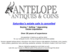 Tablet Screenshot of antelopeantiques.com